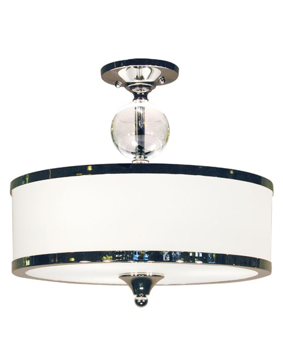 Semi Flush Mount Z-Lite 307SF-CH Chrome Cosmopolitan 3 Light Semi Flush Mount Z-Lite
