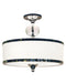 Semi Flush Mount Z-Lite 307SF-CH Chrome Cosmopolitan 3 Light Semi Flush Mount Z-Lite