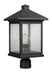Outdoor Post Mount Fixture Z-Lite 531PHBR-ORB Oil Rubbed Bronze Portland 1 Light Outdoor Post Mount Fixture Z-Lite