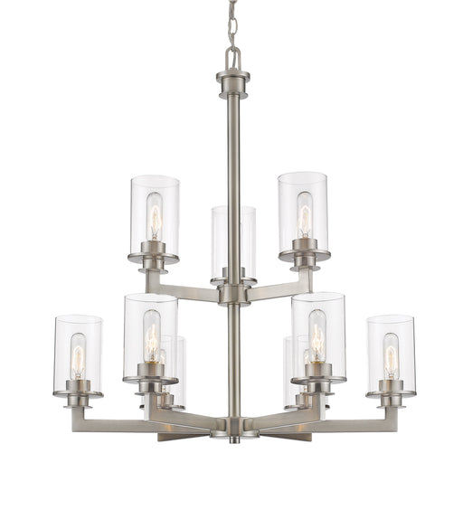 Chandelier Z-Lite 462-9BN Brushed Nickel Savannah 9 Light Chandelier Z-Lite