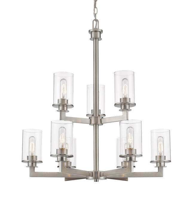 Chandelier Z-Lite 462-9BN Brushed Nickel Savannah 9 Light Chandelier Z-Lite
