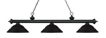 Billiard Z-Lite 200-3MB-SMB Matte Black Riviera 3 Light Billiard Z-Lite