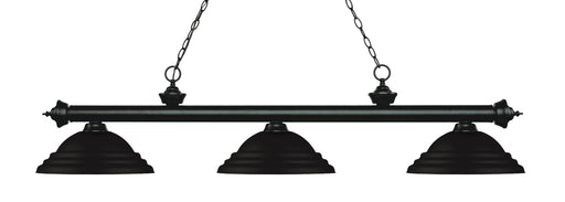 Billiard Z-Lite 200-3MB-SMB Matte Black Riviera 3 Light Billiard Z-Lite