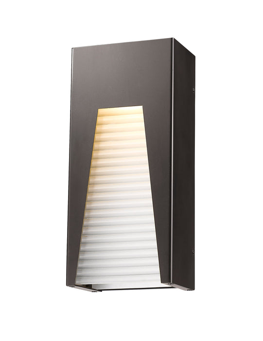 Outdoor Wall Light Z-Lite 561M-DBZ-SL-FRB-LED Bronze Silver Millenial 1 Light Outdoor Wall Light Z-Lite