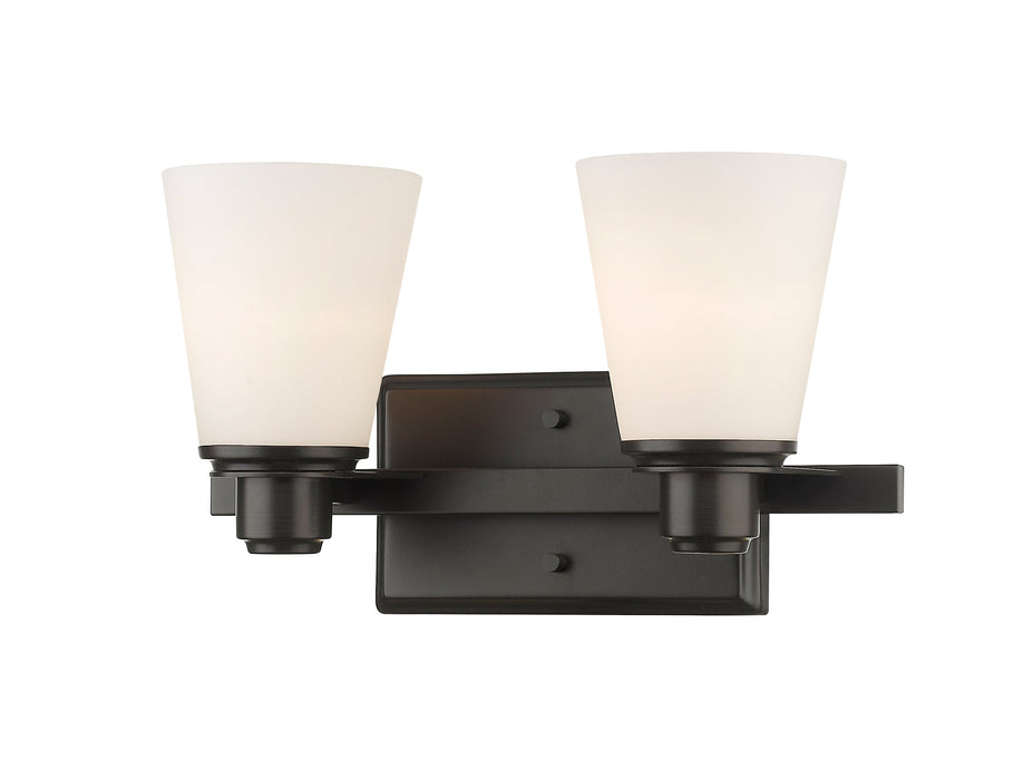 Vanity Light Z-Lite 7001-2V-BRZ Bronze Kayla 2 Light Vanity Z-Lite