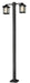 Outdoor Post Mounted Fixture Z-Lite 523-2-536P-BK Black Mesa 2 Light Outdoor Post Mounted Fixture Z-Lite