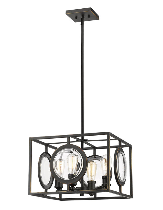 Pendant Z-Lite 448-16OB Olde Bronze Port 4 Light Pendant Z-Lite