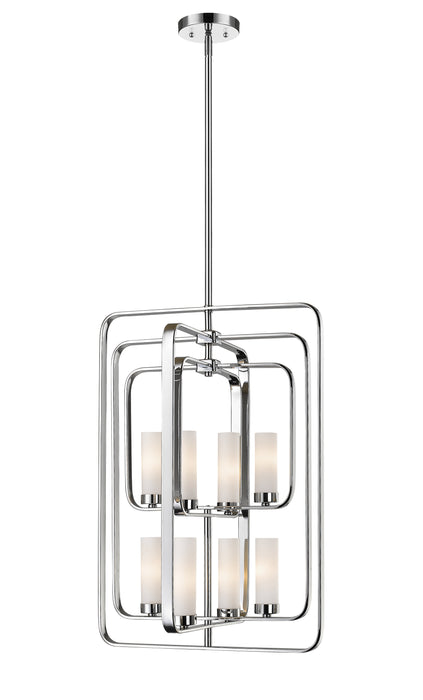 Chandelier Z-Lite 6000-8B-CH Chrome Aideen 8 Light Chandelier Z-Lite