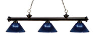 Billiard Z-Lite 200-3BRZ-ARDB Bronze Riviera 3 Light Billiard Z-Lite