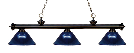 Billiard Z-Lite 200-3BRZ-ARDB Bronze Riviera 3 Light Billiard Z-Lite