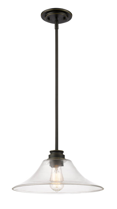 Pendant Z-Lite 428MP14-OB Olde Bronze Annora 1 Light Pendant Z-Lite