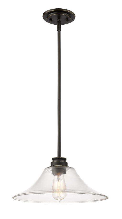 Pendant Z-Lite 428MP14-OB Olde Bronze Annora 1 Light Pendant Z-Lite