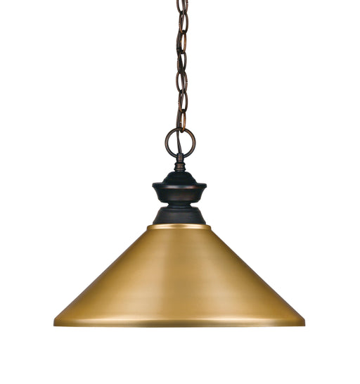 Pendant Z-Lite 100701OB-MSG Olde Bronze Riviera 1 Light Pendant Z-Lite