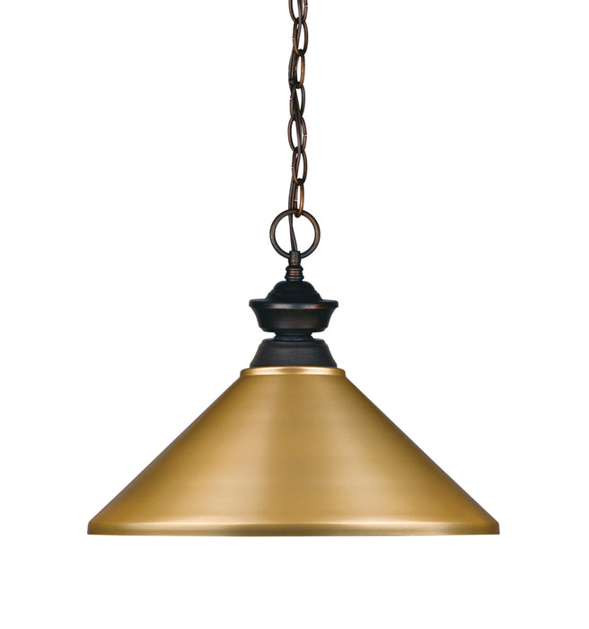 Pendant Z-Lite 100701OB-MSG Olde Bronze Riviera 1 Light Pendant Z-Lite