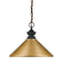 Pendant Z-Lite 100701OB-MSG Olde Bronze Riviera 1 Light Pendant Z-Lite