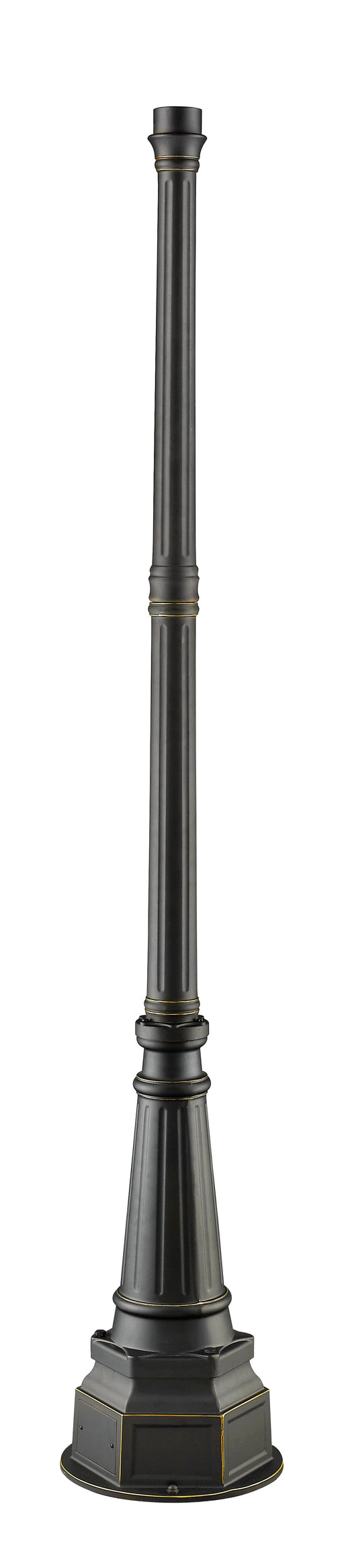 Outdoor Posts + Hardware Z-Lite 564P-ORB Oil Rubbed Bronze Outdoor Post Light Outdoor Posts + Hardware Z-Lite