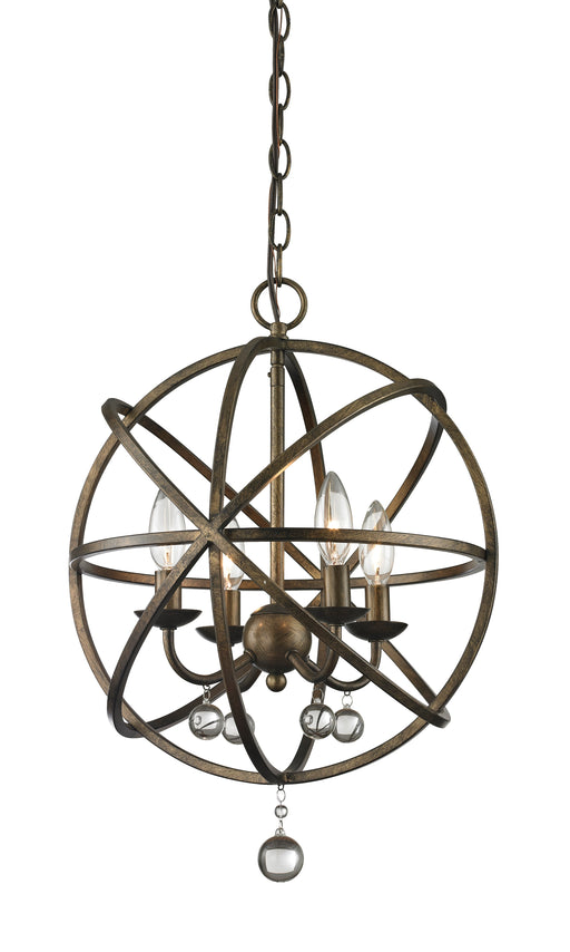 Chandelier Z-Lite 416-16 Golden Bronze Acadia 4 Light Chandelier Z-Lite