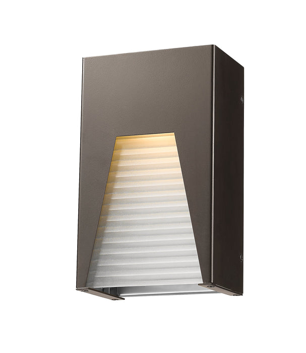 Outdoor Wall Light Z-Lite 561S-DBZ-SL-FRB-LED Bronze Silver Millenial 1 Light Outdoor Wall Light Z-Lite