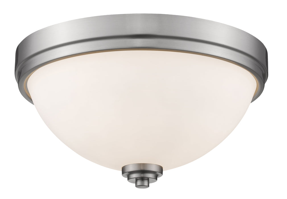 Flush Mount Z-Lite 443F2-BN Brushed Nickel Ashton 2 Light Flush Mount Z-Lite