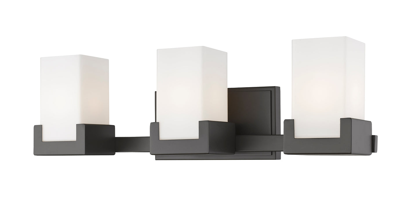Vanity Light Z-Lite 1920-3V-BRZ-LED Bronze Peak 3 Light Vanity Z-Lite