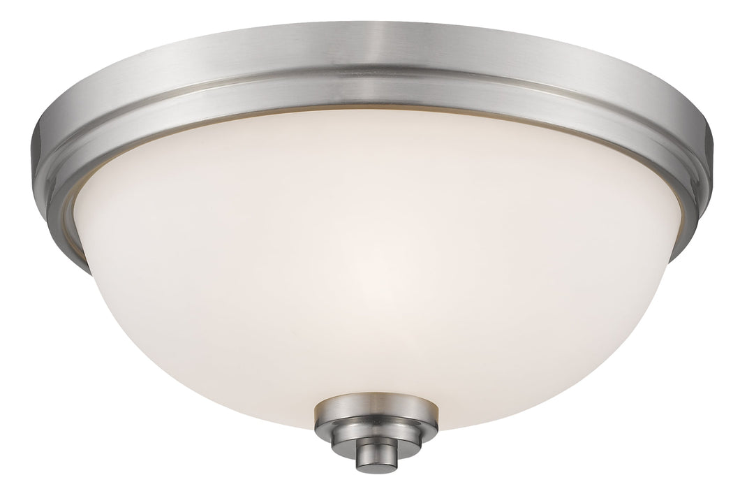 Flush Mount Z-Lite 443F3-BN Brushed Nickel Ashton 3 Light Flush Mount Z-Lite