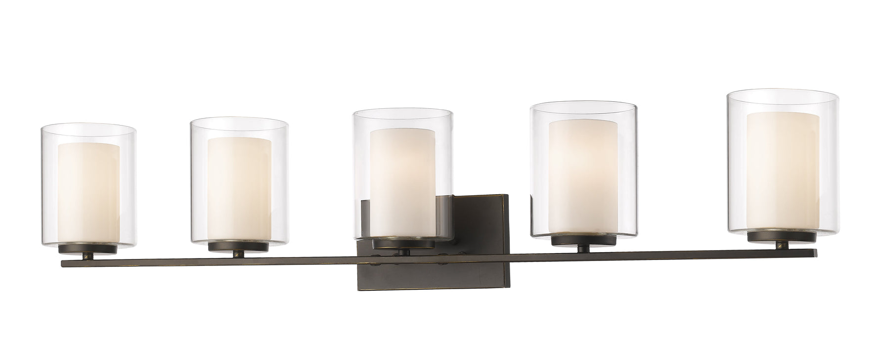 Vanity Light Z-Lite 426-5V-OB Olde Bronze Willow 5 Light Vanity Z-Lite