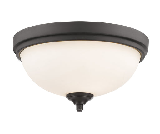 Flush Mount Z-Lite 435F2-BRZ Bronze Bordeaux 2 Light Flush Mount Z-Lite