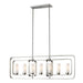 Linear Chandelier Z-Lite 6000-7L-BN Brushed Nickel Aideen 7 Light Linear Chandelier Z-Lite