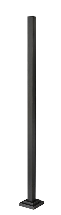 Outdoor Posts + Hardware Z-Lite 536P-BK Black Outdoor Post Light Outdoor Posts + Hardware Z-Lite