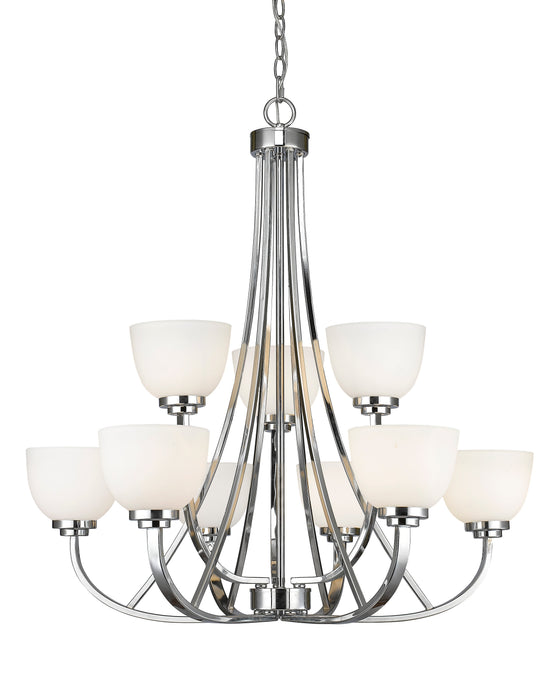 Chandelier Z-Lite 443-9-CH Chrome Ashton 9 Light Chandelier Z-Lite