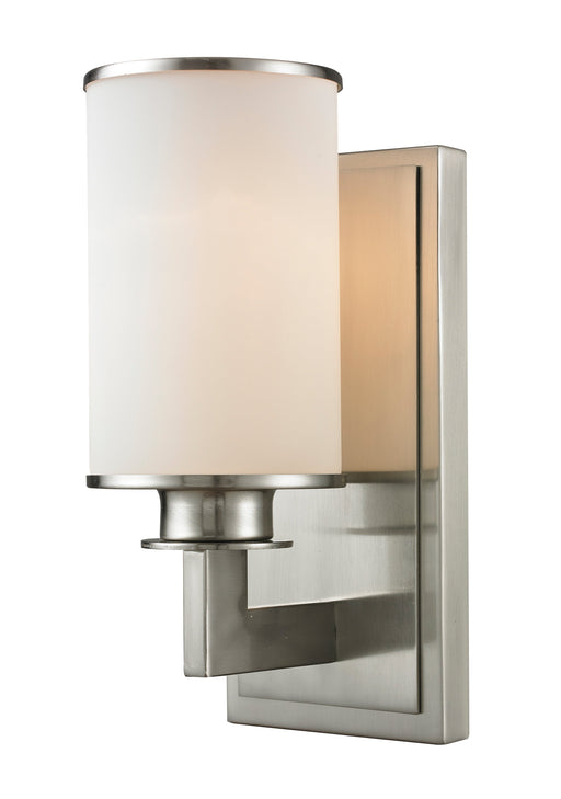 Wall Sconce Z-Lite 412-1S Brushed Nickel Savannah 1 Light Wall Sconce Z-Lite