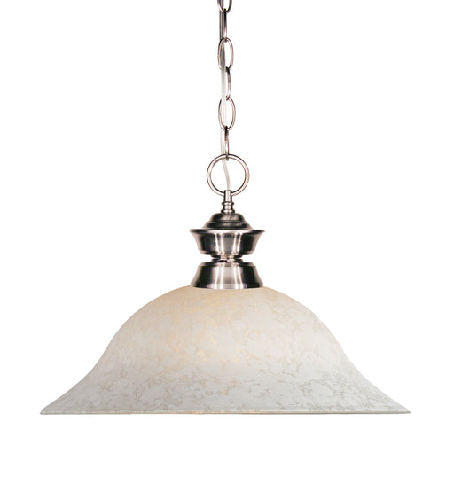 Pendant Z-Lite 100701BN-WM16 Brushed Nickel Riviera 1 Light Pendant Z-Lite