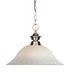 Pendant Z-Lite 100701BN-WM16 Brushed Nickel Riviera 1 Light Pendant Z-Lite