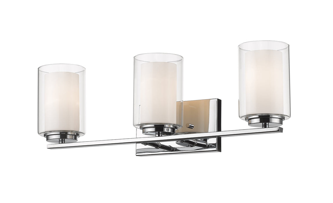 Vanity Light Z-Lite 426-3V-CH Chrome Willow 3 Light Vanity Z-Lite