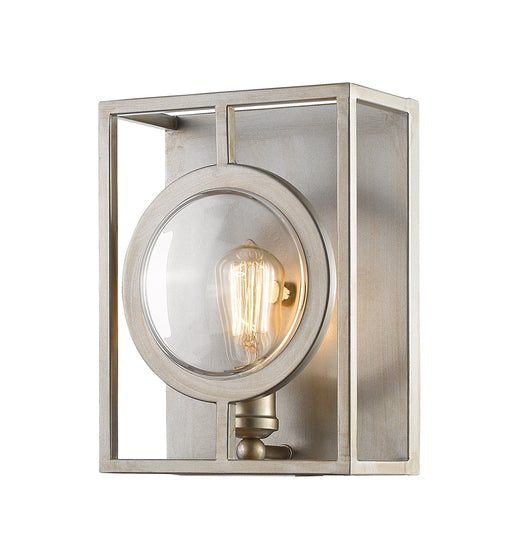 Wall Sconce Z-Lite 448-1S-B-AS Antique Silver Port 1 Light Wall Sconce Z-Lite