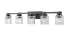 Vanity Light Z-Lite 6101-5V-MB Matte Black Jacqueline 5 Light Vanity Z-Lite