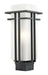 Outdoor Post Mount Fixture Z-Lite 549PHM-BK Black Abbey 1 Light Outdoor Post Mount Fixture Z-Lite