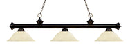 Billiard Z-Lite 200-3BRZ-GM16 Bronze Riviera 3 Light Billiard Z-Lite