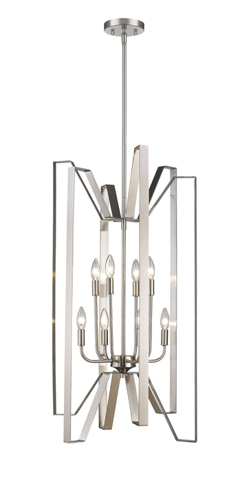 Chandelier Z-Lite 4000-8BN Brushed Nickel Marsala 8 Light Chandelier Z-Lite