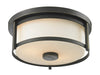 Flush Mount Z-Lite 413F11 Olde Bronze Savannah 2 Light Flush Mount Z-Lite