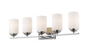 Vanity Light Z-Lite 435-5V-CH Chrome Bordeaux 5 Light Vanity Z-Lite
