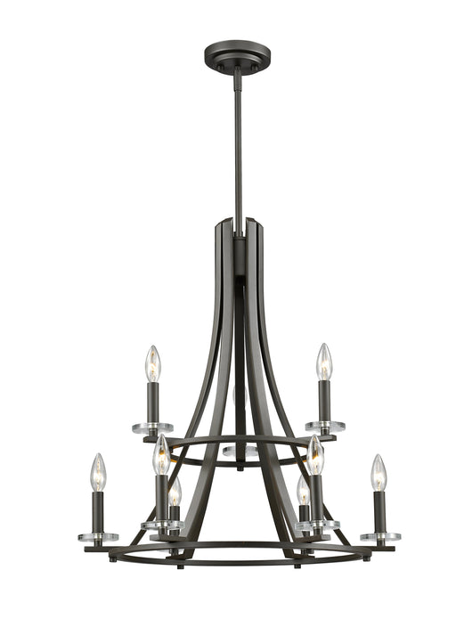 Chandelier Z-Lite 2010-9BRZ Bronze Verona 9 Light Chandelier Z-Lite