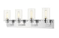Vanity Light Z-Lite 462-4V-CH Chrome Savannah 4 Light Vanity Z-Lite