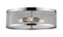 Flush Mount Z-Lite 331F18-CH Chrome Meshsmith 3 Light Flush Mount Z-Lite