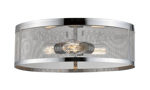 Flush Mount Z-Lite 331F18-CH Chrome Meshsmith 3 Light Flush Mount Z-Lite