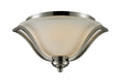 Flush Mount Z-Lite 704F3-BN Brushed Nickel Lagoon 3 Light Flush Mount Z-Lite