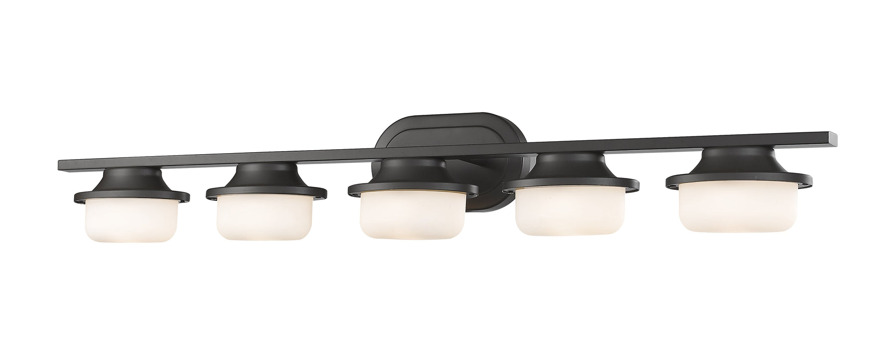 Vanity Light Z-Lite 1917-5V-BRZ-LED Bronze Optum 5 Light Vanity Z-Lite