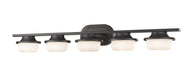 Vanity Light Z-Lite 1917-5V-BRZ-LED Bronze Optum 5 Light Vanity Z-Lite