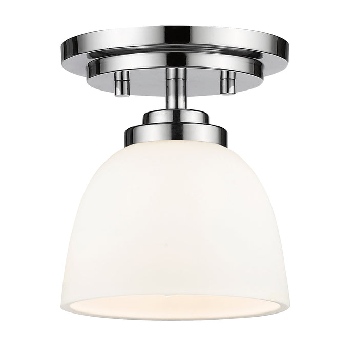 Flush Mount Z-Lite 443F1-CH Chrome Ashton 1 Light Flush Mount Z-Lite