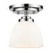 Flush Mount Z-Lite 443F1-CH Chrome Ashton 1 Light Flush Mount Z-Lite